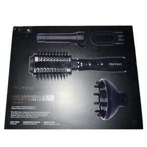 FoxyBae Rose Gold Super Styler 4-in-1 Blow Dryer Brush Set with Diffuser
